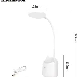 3 Colour Mode Rechargeable, Flexible Gooseneck LED Study/Desk Table Lamp Study Lamp-15