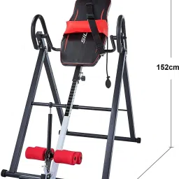 iris Fitness Silink Heavy Duty Inversion Table with Headrest Foldable Steel, Foam Inversion Table image 2
