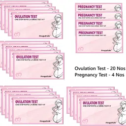 One step Rapid LH urine Test|4 preg kit & 20 Ovulation Kit-48
