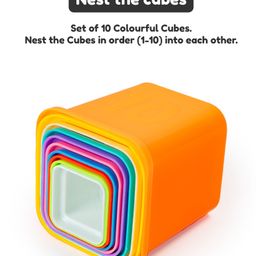 Ratnas Build Up Cube Stackers Multicolor - 10 Pieces image 5