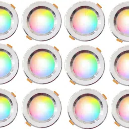 9W Multicoloure Led Down light Red Blue Pink Pack of 12 Recessed Ceiling Lamp-image-58