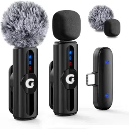 Mic for YouTube, Noise Reduction Wireless microphone, mike for vlogging Microphone-picture-19
