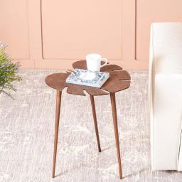nestroots Cosmo Metal End Table in Copper Color-picture-2