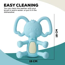 baybee Elephant Silicone Teether for Baby, BPA Free 100% Silicone Teether for Babies Teether image 5