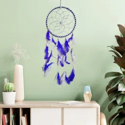 Handmade Diwali Decoration Door Hanging Pooja Room Festival Office Bedroom Décor Feather, Nylon, Iron Dream Catcher-image-46