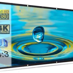 Savsol 65 inch Projector Screen,4K HD 16:9 Portable Video Projector Screen Foldable Anti-Crease Indoor Outdoor Projection Screen for Home, Office, Classroom (56.5" Inch (W) x 31.75" Inch (H)) Projector Screen (Width 144.78 cm x 81.28 cm Height)-picture-33