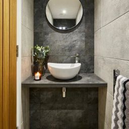 pkg ROUND BATHROOM MIRROR / FLAT EDGE POISHED / 12" INCH ROUND DECORATIVE MIRROR,-1 Bathroom Mirror-picture-17