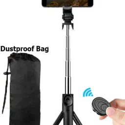 POZUB Bluetooth 3in1 Selfie Sticks Phone Holder Camera Flash Brackets Mobile Stand+Bag Tripod, Monopod Kit, Monopod, Tripod Kit, Tripod Clamp, Tripod Bracket-13