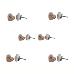 Indianshelf 6-Pcs White & Yellow Bird Printed Ceramic Knobs-image-83