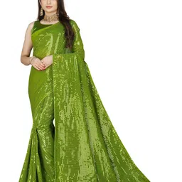 Moda Rapido Embellished Sequinned Pure Georgette Saree-image-74