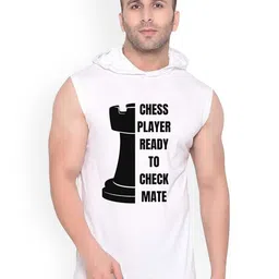 Fashnobic Chess Player Printed Innerwear Gym Vest K_Print-255_gym_vest White M-image-3
