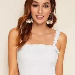 VYMO Women Smocked Crop Top-picture-5