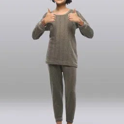 INFERNO Girls Cotton Thermal Top & Bottom Set-image-65