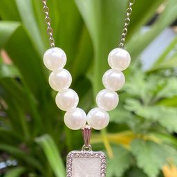 Psight Women Rhodium-Plated Classy Pearls Beaded Butterfly Pendants With Chains-picture-40