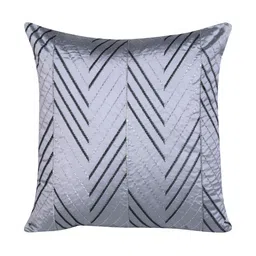 HOME9INE Grey Set of 2 Embroidered Square Cushion Covers-0
