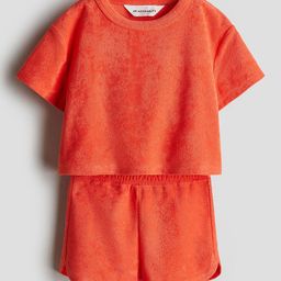 H&M Girls 2-Piece Terry Top & Shorts Set-image-75
