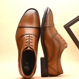 House Of Pataudi Men Formal Lace UP Oxford Shoe-image-50