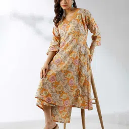 Label Ishnya V-Neck Floral Printed Tunic With Palazzo-image-16