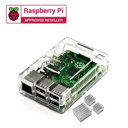 Raspberry Pi Transparent Case + Heat Sink (3pcs) image 3