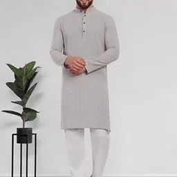 SKAVIJ Men Regular Pure Cotton Kurta with Pyjamas-picture-40