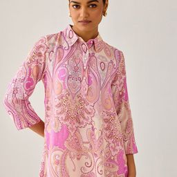 Ancestry Print Shirt Style Top-36