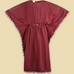 Wish Karo Kimono Sleeve Satin Fit & Flare Dress-picture-51