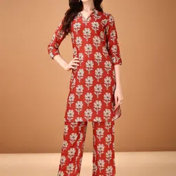 Anouk Printed Three Quarter Sleeve Tunic & Trouser Co-Ords-picture-12