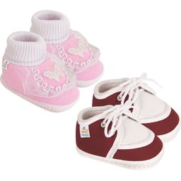 NESKA MODA Pink Cotton Booties-image-28