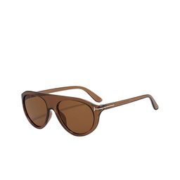 LULU & SKY Women Green Lens & Brown Round Sunglasses with-3