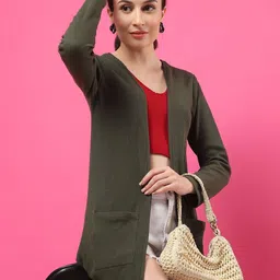 Metronaut Women Longline Shrug-22