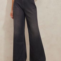 SHOWOFFFF Women Comfort Wide Leg High-Rise Light Fade Acid Wash Jeans-image-90