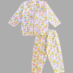 MYZUIE Unisex Kids Printed Night suit-image-133
