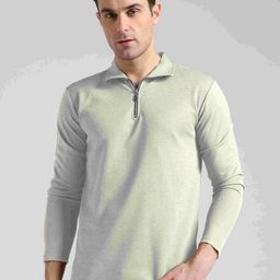 INDICLUB Men Polo Collar Raw Edge T-shirt-image-99