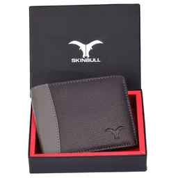 SKINBULL Men Leather Two Fold Wallet-34