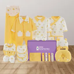 Little Surprise Box 23 Pcs Ted Face Newborn Baby Wear Gift Hamper Box-image-15