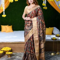 Suha Floral Pure Cotton Saree-image-87