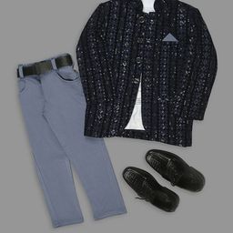 YK Boys Embellished Three Piece Suit Suit-image-60