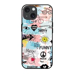 QRIOH Typography Printed iPhone 15 Back Case Mobile Accessories-16