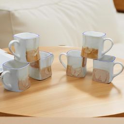 laghima jadon Multicoloured Printed Ceramic Glossy Cups Set of Cups and Mugs image 3