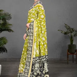 KALINI Ajrak Block Block Print Saree image 3