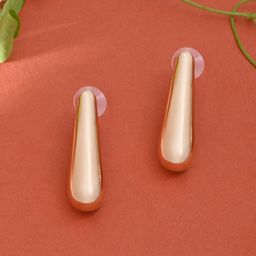 ToniQ Gold-Plated Contemporary Drop Earrings-14