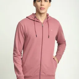 Stitch Hub Men Solid Hooded Cotton Sweatshirt-image-74