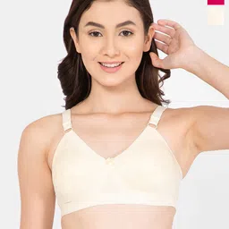 Lady Lyka Medium Coverage solid cotton bra-7