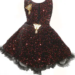 VILLATA FASHION Embellished Fit & Flare Dress-picture-47