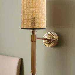 akway Beige Metal Cylinder Shaped Wall Lamp-image-52
