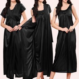 CHUI MUI Women Pack of 2 Sleeveless Maxi Nightdress-image-24
