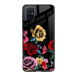 QRIOH Floral Printed Samsung Galaxy A71 Back Case Mobile Accessories-image-90