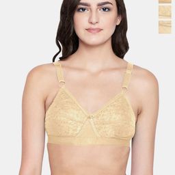 Bodycare Pack of 3 Cotton Lightly Padded Non wired T shirt Bra-31