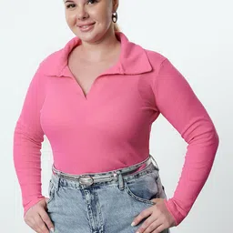 Trendyol Collared Neck Long Sleeves Bodysuit-image-60