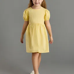 max Puff Sleeve Fit & Flare Dress-image-62